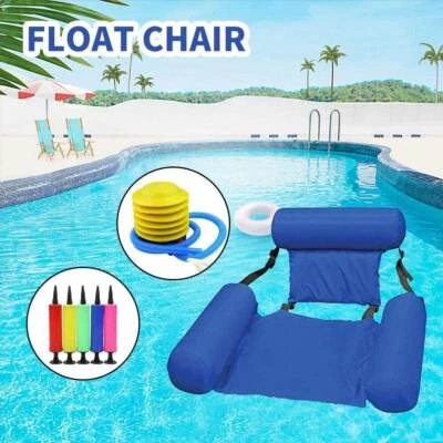 Wasserliege Floating Wasserhängematte Luftmatratze Wasser Poolsitz Schwimmsessel - Bild 1 von 4