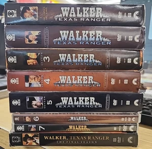 Walker Texas Ranger Complete Series 1-8 set Seasons 1 2 3 4 5 6 7 8 DVD lot - Foto 1 di 6