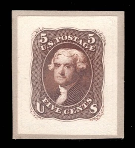 MOMEN: US STAMPS #57P2 #67-E9b PROOF FROM ROOSEVELT ALBUM VF LOT #94577* - Picture 1 of 2