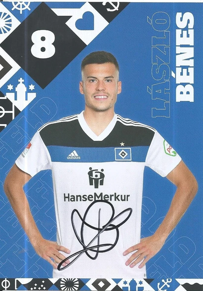 Laszlo Benes - Hamburger SV - HSV - Saison 2022/2023 - Autogrammkarte - Bild 1 von 1