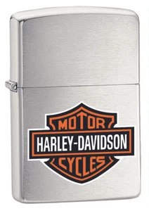 Nuevo encendedor a prueba de viento ZIPPO Harley Davidson cepillado cromo genuino stock AU - Imagen 1 de 3