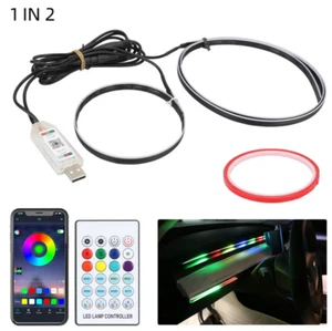 USB LED Car Interior Light RGB Atmosphere Light Ambient Lam APP Remote Conrol - Picture 1 of 19