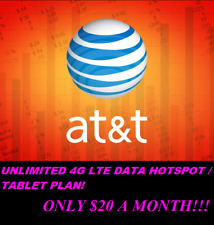 UNLIMITED AT&T 4G & 5G HOTSPOT Data & SIM Card Package - Only $20 a Month