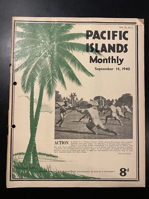 Sept 14 1940 Pacific Islands Monthly Tonga Polynesia WWII Fiji Pitcairn Papua - Image 1 of 4