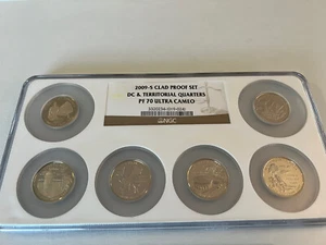 2009-S CLAD PROOF SET DC & TERRITORIAL QUARTERS NGC PF70 "NGC VALUE $174" - Picture 1 of 4