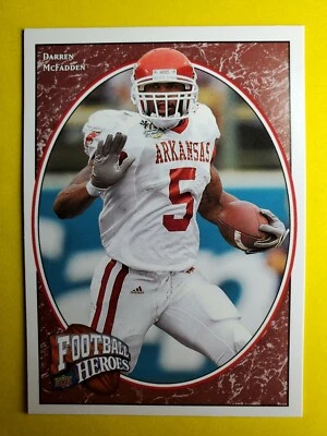 DARREN McFADDEN - RC ROOKIE #131 OAKLAND RAIDERS - RAZORBACKS 2008 UD FB HEROES - Image 1 of 3