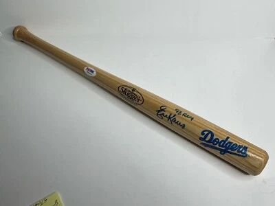 Mini bate firmado por Eric Karros de los Dodgers '92 Roy' PSA W59618 Foto 1 de 3