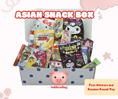 43-Piece Asian Snack Box - Japanese, Korean Treats - Variety Pack