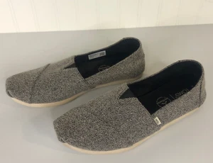 Toms Women's Shoes Flats Size W8 Classics Slip-On Gray Soft Marled EUC - Picture 1 of 6