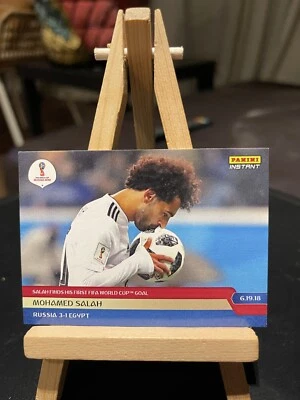Panini Instant WC  2018 Mo Salah 47 Salah Finds His First Fifa Wc Goal Red /99 - Image 1 of 2
