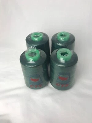 LOT GREEN POLYESTER SERGER THREAD 4 TUBES CTS - Image 1 of 4
