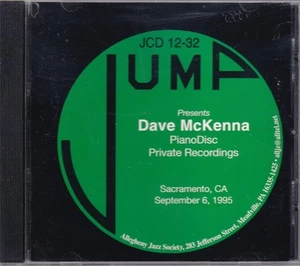 CD: DAVE McKENNA - PianoDisc Private Recordings - Picture 1 of 2