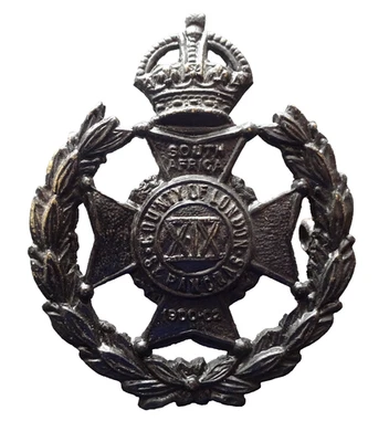 Original WWII 19th County of London Cap badge - Image 1 of 2