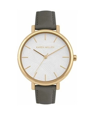 KAREN MILLEN Women Analog Quartz Casual Watch Classic Dress White Dial Waterproo - Imagem 1 de 2