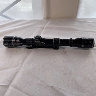 Bushnell 瞄准镜酋长 4X 步枪瞄准镜编织枢轴安装老式十字准线 — 第 1/4 张图片