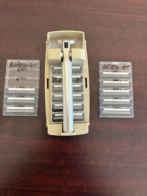 1977 Gillette Razor ATRA Metal Pivoting Head Safety Holder 13 Cartridges - Image 1 of 4