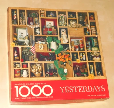 Yesterdays 1000 Piece Jigsaw Puzzle Springbok PZL5909 COMPLETE 1977 Hallmark - Image 1 of 2