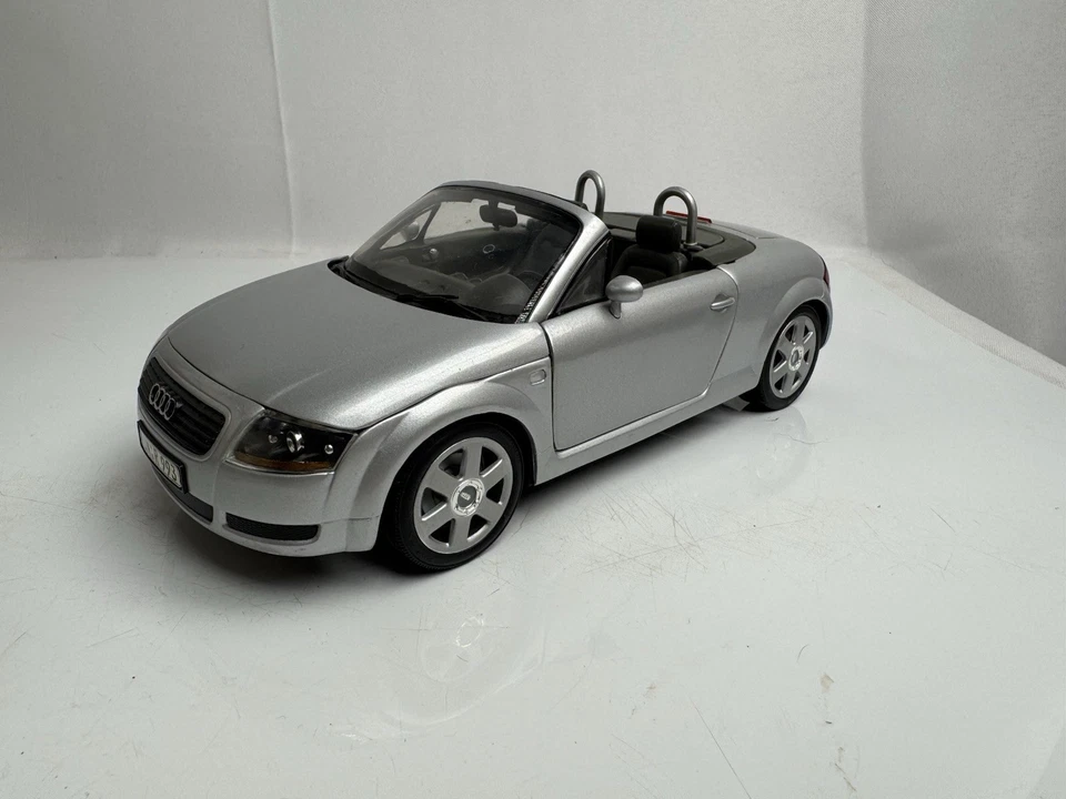 Vintage 1998-99 Revell AG Audi TT Roadster Diecast Model Silver Grey - Image 1 of 4