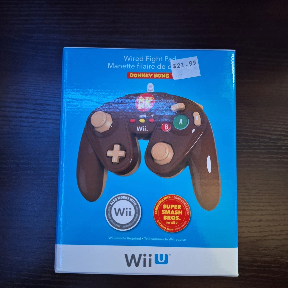 Nintendo Wii DONKEY KONG Controller Wired Fight Pad 085-006 BRAND NEW SEALED - Image 1 of 1
