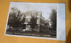 RPPC Barton Co Jail Great Bend, KS Postcard - Picture 1 of 2