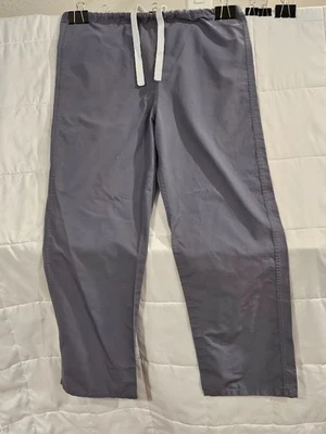 Unbranded Men's Scrub pants Gray size M drawstring waist, pockets - Image 1 of 3