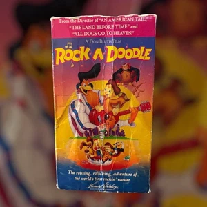 Rock A Doodle VHS 1991 Animation Family Original Release HBO Video - Picture 1 of 2