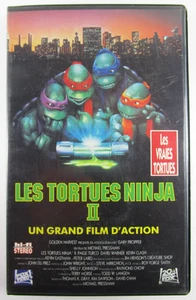 Cassette VHS Les Tortues Ninja II 2 Fox Vidéo VF Version Française - Imagen 1 de 4