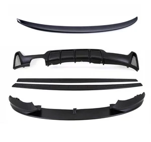 BMW SERIE 4 F36 NERO OPACO M SPORT GRAN COUPE 2014-2020 KIT CARROZZERIA DIFFUSORE ABS - Foto 1 di 9