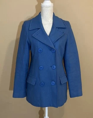 Chaquetón de lana azul medio vintage Y2K Delia's Foto 1 de 4