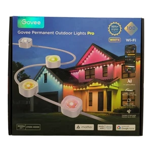 Govee Cuttable LED Permanent Outdoor Lights Pro, 100ft, White, H806A - Picture 1 of 4