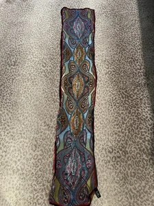 Nicole Miller Studio Vibrant Multicolor Rectangular Silk Scarf 10 x 50”Long D2 - Picture 1 of 3