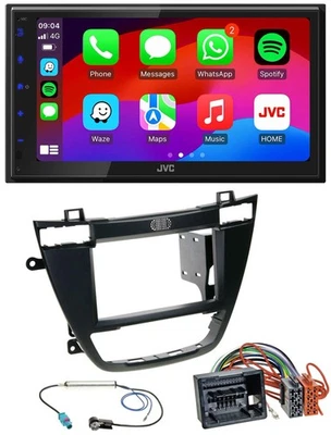 JVC Bluetooth USB MP3 2DIN DAB Autoradio für Opel Insignia 08-13 schwarz - Bild 1 von 4