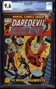 Daredevil #99 CGC 9.6 White Pages Black Widow Hawkeye Romita Cover Marvel 1973 - Picture 1 of 2