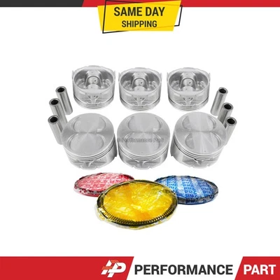 Pistones con anillos para 96-97 Acura 3.2L V6 SOHC 24v 6VD1 Foto 1 de 3