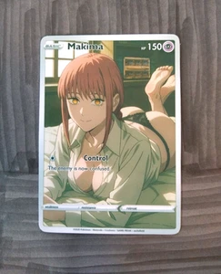 Hermosa Tarjeta Waifu - Makima Sleepy Time - Diosa ACG Personalizada Hágalo Usted Mismo Fan Art Tarjeta - Imagen 1 de 1