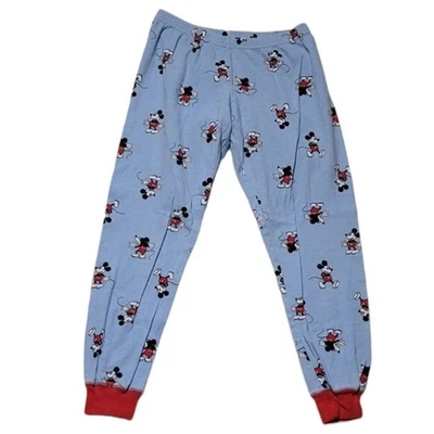 Disney Mickey Mouse Pana Pijama Botones Niños Azul y Rojo Salón Ropa de Dormir - L Foto 1 de 4