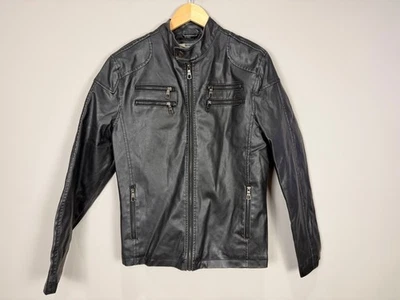 Мужская American Rag Cie черный искусственной кожи Moto куртка L - Изображение 1 из 4