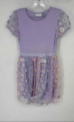 Place Girls Multicolor Floral Short Sleeve Fit & Flare Dress Size L (10/12) - Image 1 of 4