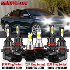 For Chevrolet Impala 2000-2005 LED Headlight High Low Beam+Fog Light Bulbs 6pcs - Picture 1 of 12