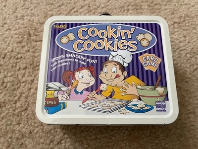 Fundex Cookin' Cookies Tin Lunchbox Card Game Missing Two Ingredients Cards - Image 1 of 4