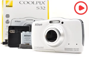 Nikon COOLPIX S32 13.MP Digital Camera Waterproof Shockproof from japan [Mint] 8 - Picture 1 of 16