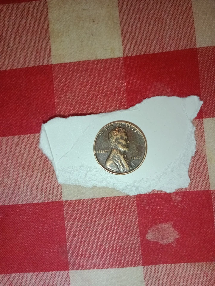 Centavo de trigo Mark 1942 sin acuñación parece pocos errores y no es un centavo de guerra 2 Foto 1 de 1