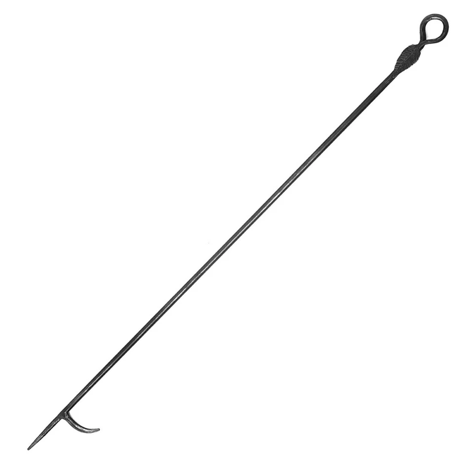 Herramienta de chimenea de hierro forjada a mano de alta resistencia para estufa de leña y fogatas Foto 1 de 4