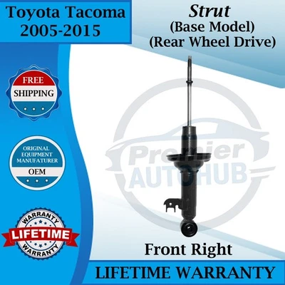 Puntal delantero derecho Monroe OEM para Toyota Tacoma 2005-2015 2x2 garantía de por vida Foto 1 de 4