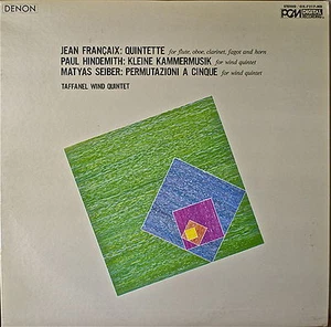 FRANCAIX/HINDEMITH/SEIBER: Wind Quintets-M1977DGTL LP JAPANESE IMPORT DENON - Imagen 1 de 1