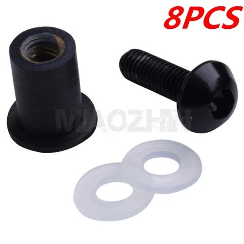 8X Kits de tornillos de pernos M5 para parabrisas para BMW F650GS F800GS R1200S Foto 1 de 3