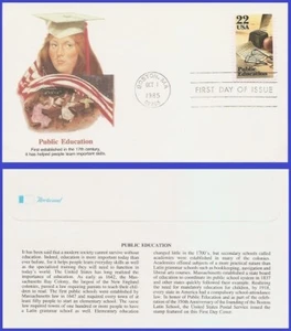 USA4 #2159 U/A Fleetwood FDC Educación Pública en América - Imagen 1 de 1