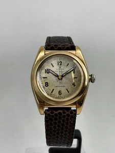 ROLEX 3131 OYSTER PERPETUAL BUBBLE BACK 14k YELOW GOLD Wrist Watch  - Picture 1 of 5