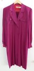 Womens Liz Claiborne full length purple 7-button dress size 10