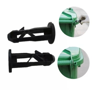 2Pcs Plastic Plug Link Fixing Strong Wheelie Bin Lid Hinge Pin Pins 65mm x 18mm - Picture 1 of 7